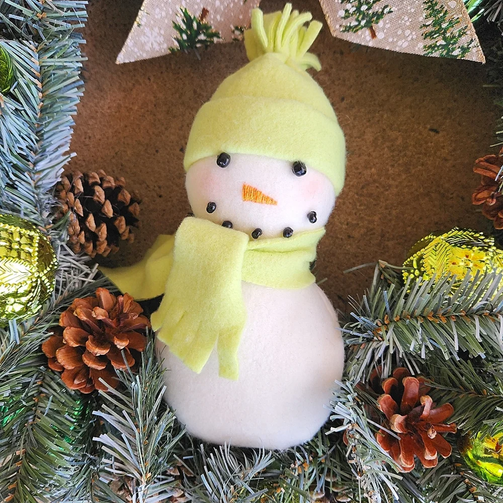 Handmade Winter Wonderland Snowman Wreath